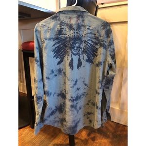 Vintage RED Medium button up